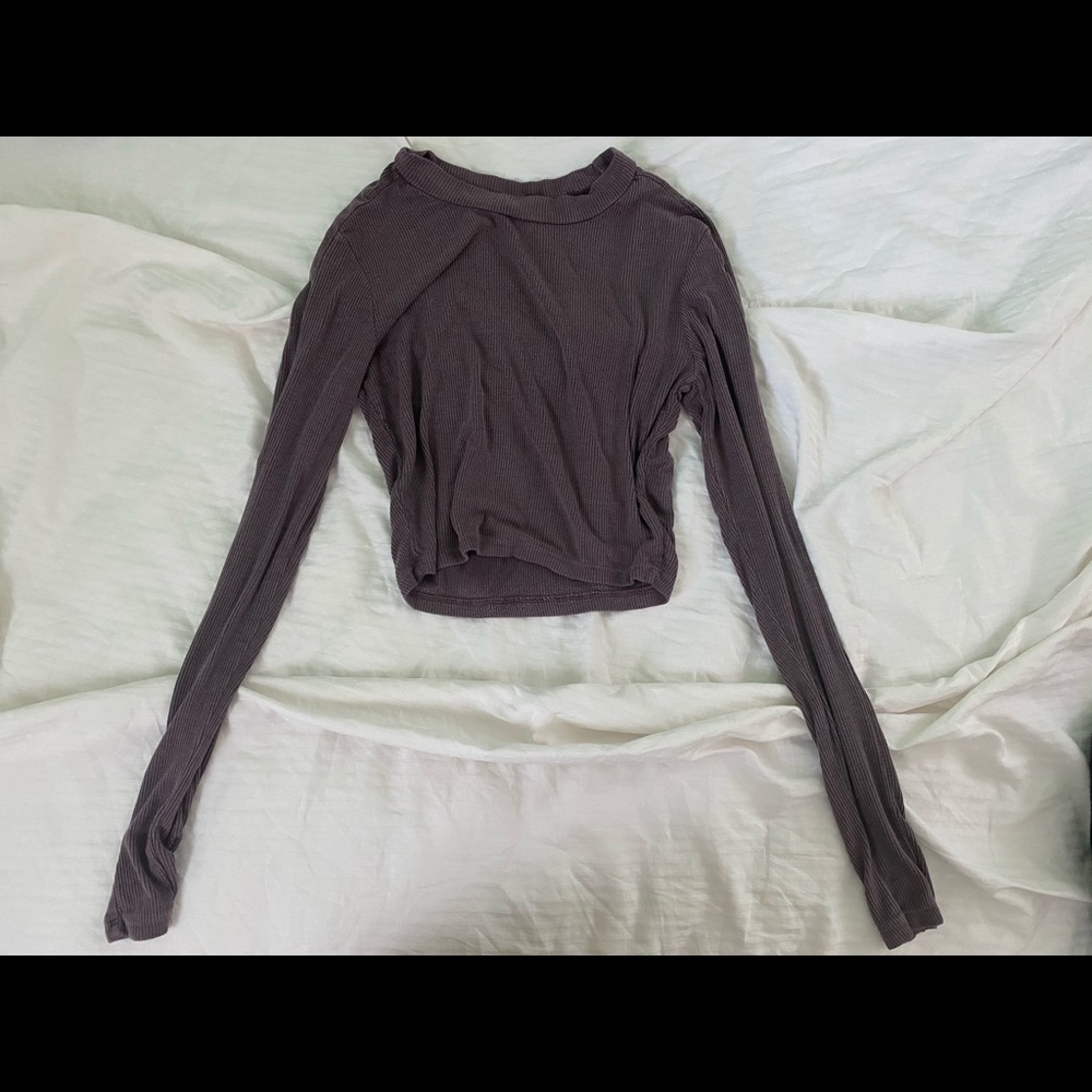 BOGO FREE AE Don’t Ask Why Long Sleeve Crop Top